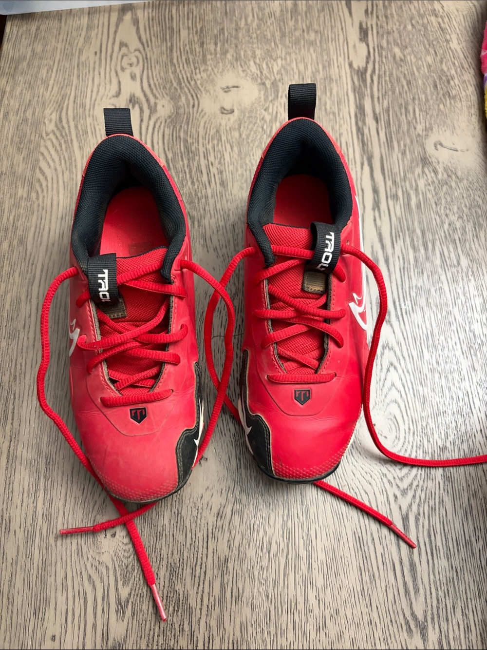 Kids Red Nike Cleats